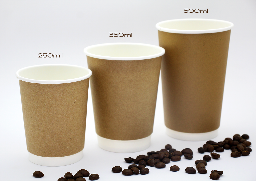 Kraft Coffee Cup - 250ml x 25