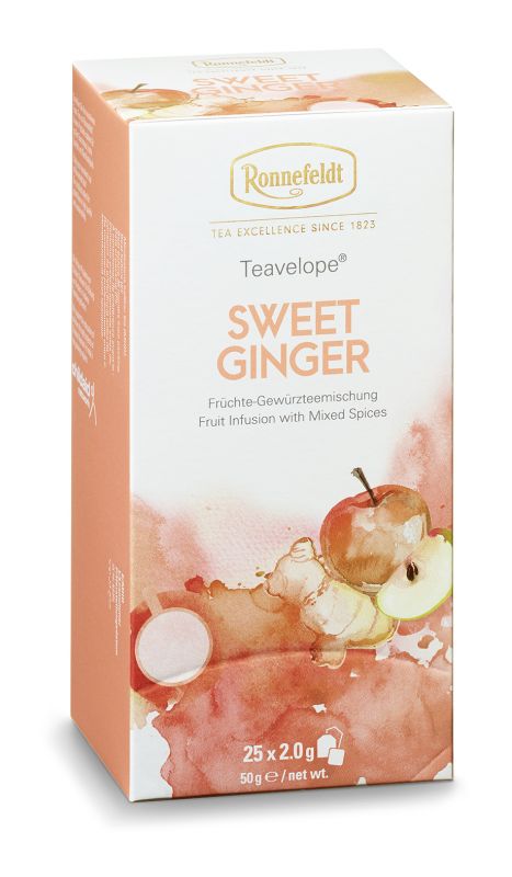 Ronnefeldt Tea 25 Tagged Tea Bags - Sweet Ginger